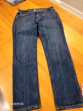 Old Navy Women's Dark Blue Wide-Leg Jeans